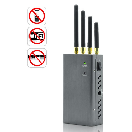 High Power Portable Signal Jammer for Cell Phone GPS / WiFi - Click Image to Close